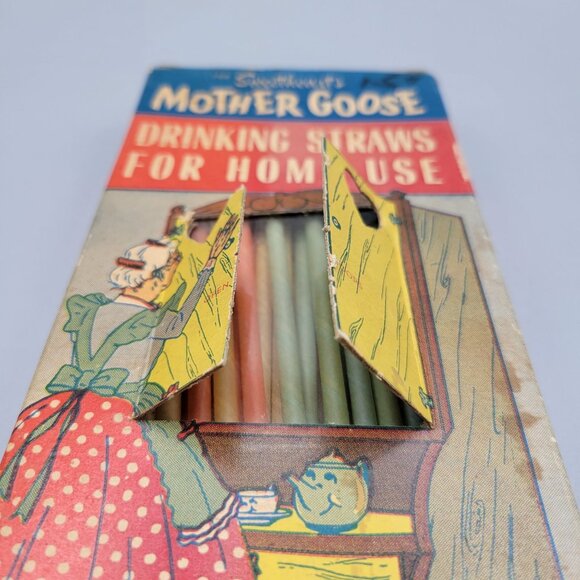 Mother Goose Sweetheart Drinking Straws For Home Use Vintage Childrens Packaging - Picture 2 of 8